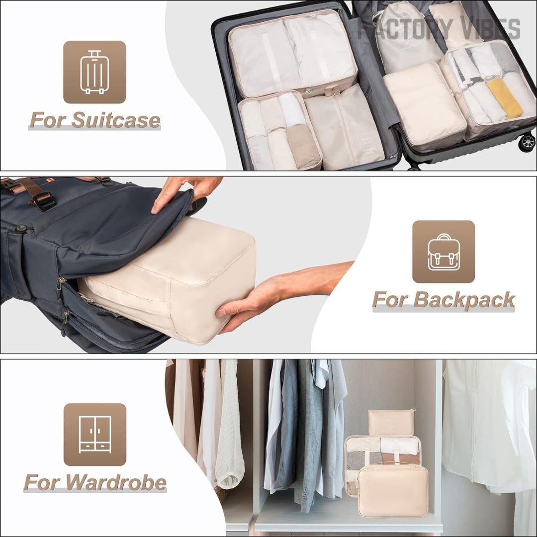 Packify™ 7 Set Packing Cubes Luggage Organizers
