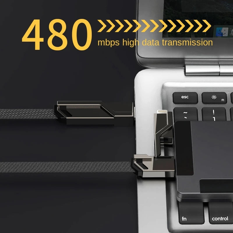 4 in 1 All in One Charging Cable (1.5 Meter)