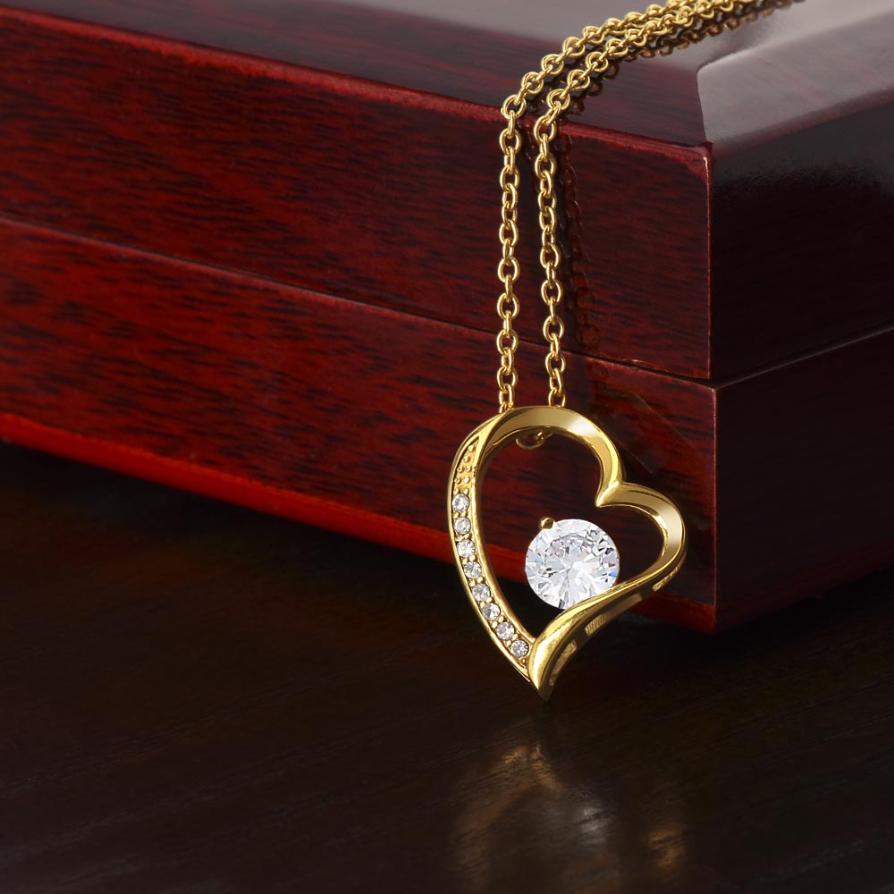 To My Wife - Forever Heart Love Necklace (Hindi)