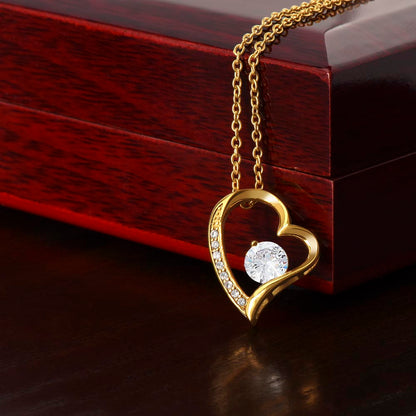 To My Wife - Forever Heart Love Necklace (Hindi)