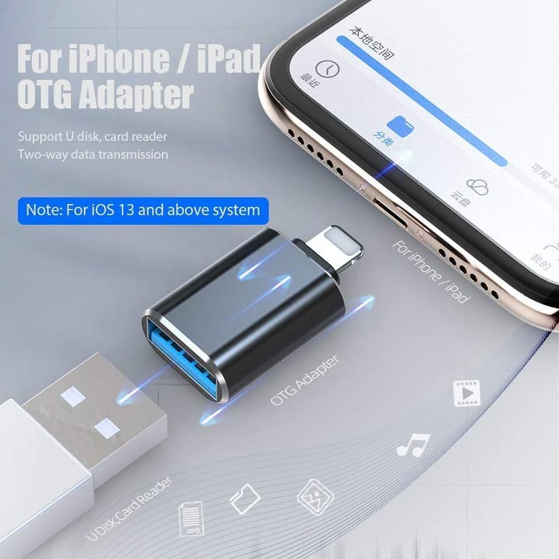 USB Flash Drive Data Transfer Adaptor for iPhone (iOS devices ...